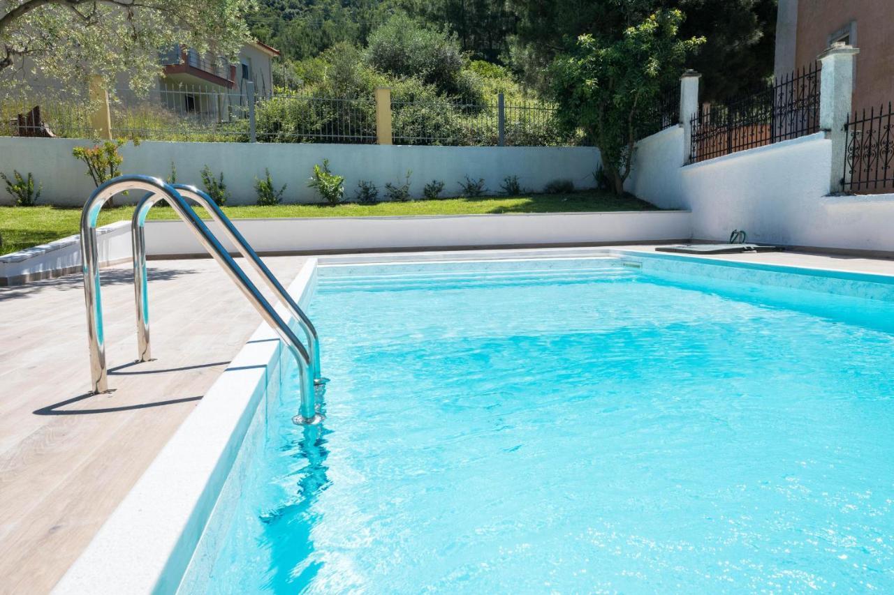 Louloudis Pool Villa Skala Rachoni  المظهر الخارجي الصورة