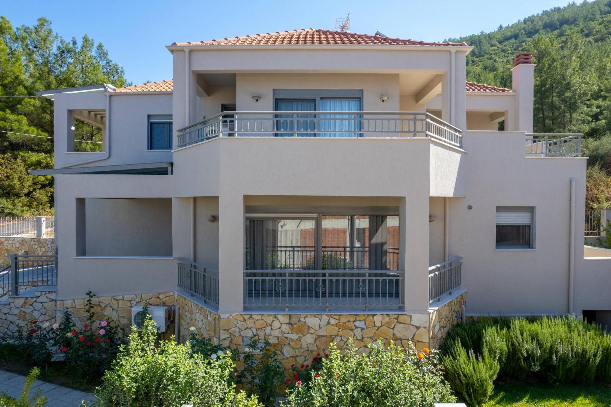 Louloudis Pool Villa Skala Rachoni  المظهر الخارجي الصورة