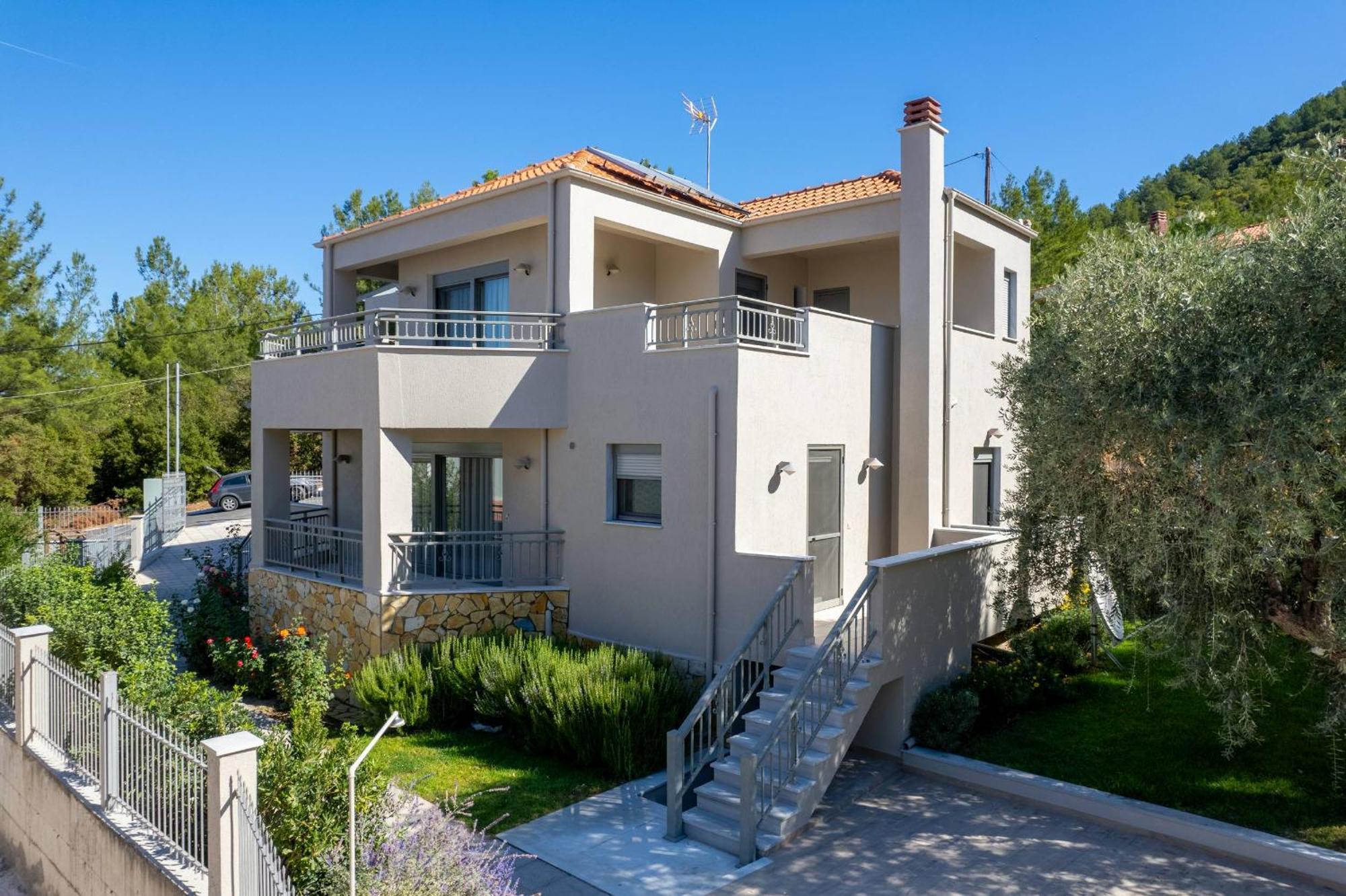 Louloudis Pool Villa Skala Rachoni  المظهر الخارجي الصورة
