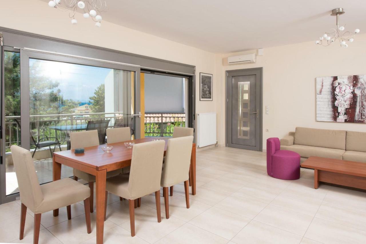 Louloudis Pool Villa Skala Rachoni  المظهر الخارجي الصورة